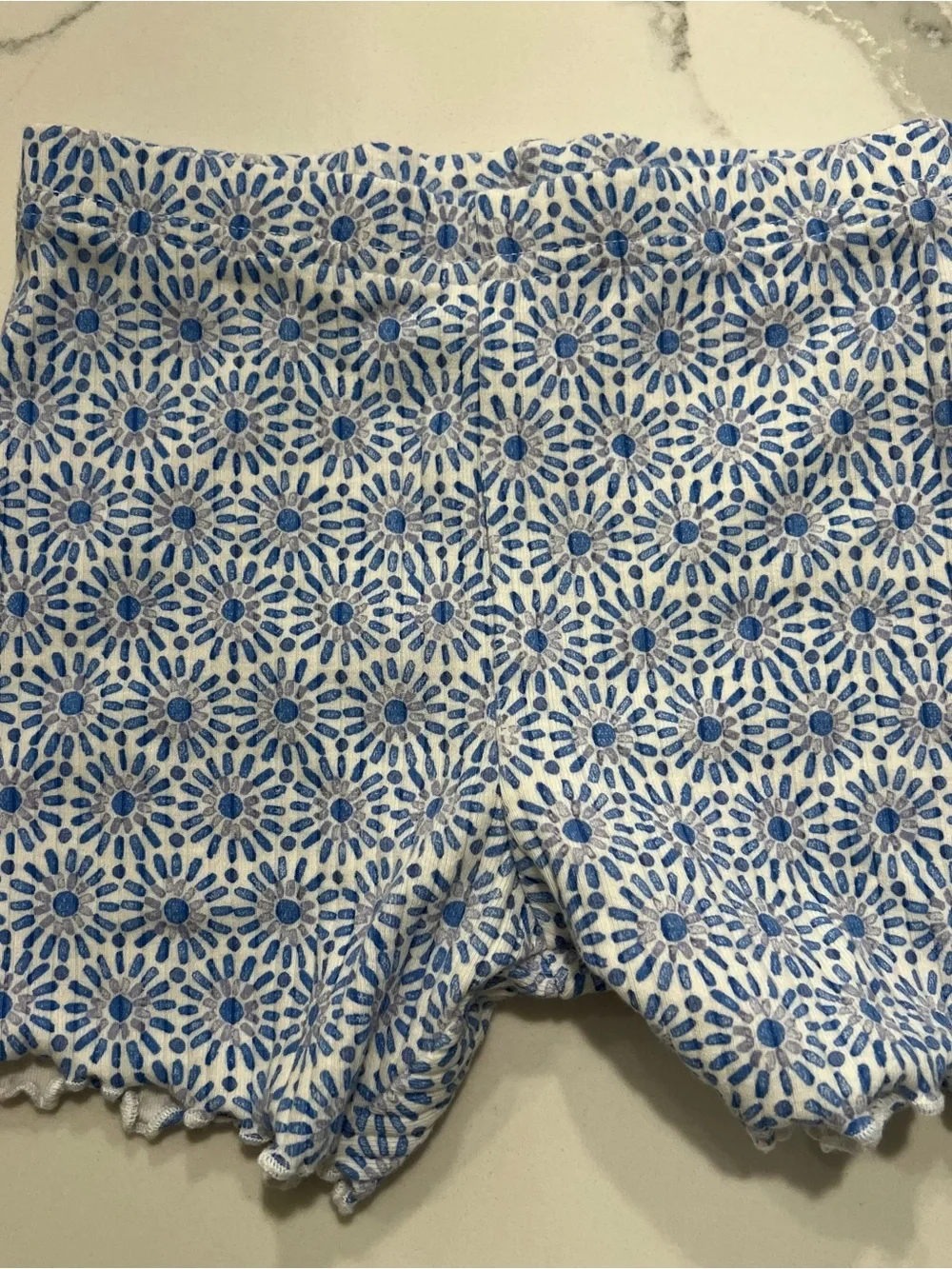 CARTERS Blue & White Floral Two-Piece Set - Size 24M